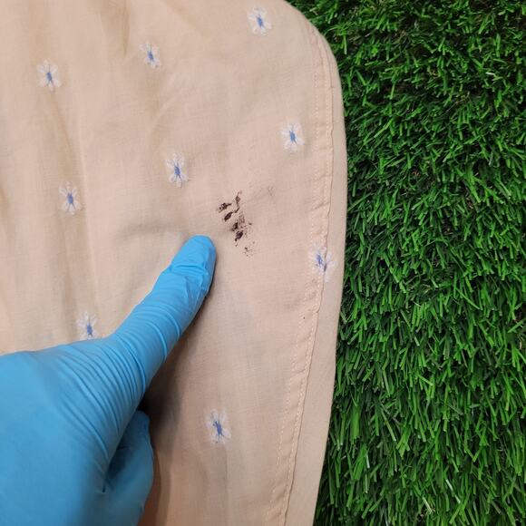 Vintage 70s Nicola Mancini Embroidered Disco Button Shirt Mens XXL 17.5 Peach - Picture 6 of 13